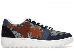 A Bathing Ape Bapesta Coach Blue (1H74-191-901)