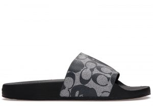 A Bathing Ape Slide Coach Black Grey (1H73-191-904)