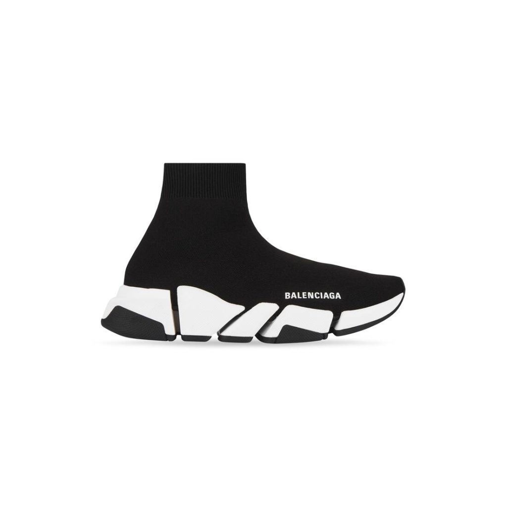 Balenciaga Speed 2.0 Black White (W) (617196W17021015 / 617196W2DB21015) (2)