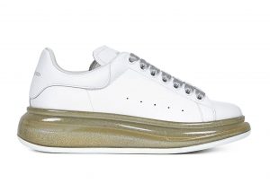 Alexander McQueen Court Trainers Gold Translucent (634151WHWKV9596)