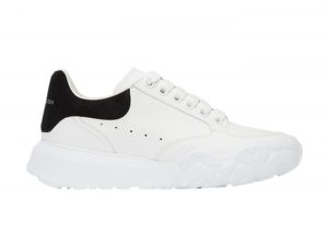 Alexander McQueen Oversized Court Trainer White Black (W) (633915WIA9A9061)