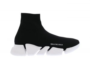 Balenciaga Speed 2.0 Black White Tansparent Sole (654020 W2DI2 1091)