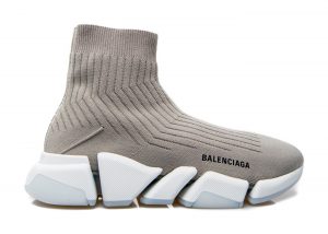 Balenciaga Speed Trainer Rib-Knit Light Gray (654020W2D811391)