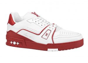 Louis Vuitton Trainer White Red Signature (1A8SKD)