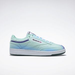 Reebok Daniel Moon Club C 85 Schoenen Hint Mint / Forest Green / Solar Purple