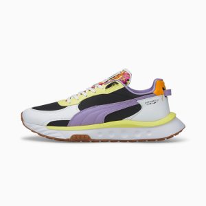 Puma Wild Rider Romero Britto Wit/Groen/Geel (381097-01)