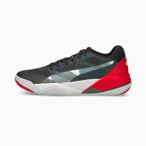 Puma Eliminate Power Nitro handbalschoenen Wit/Zwart/Rood (106460-01)