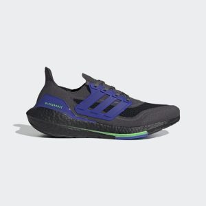 adidas Ultraboost 21 Grey Five / Core Black / Screaming Green (S23871)