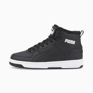 Puma Rebound Joy Fur Wit/Zwart (375477-01)