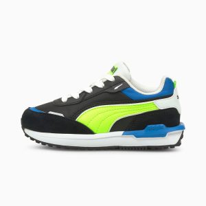 Puma City Rider Electric kinderen Zwart/Groen (382669-01)