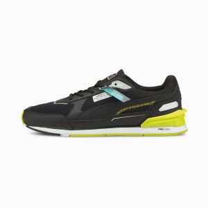 Puma Mercedes F1 Low Racer motorsportschoenen Wit/Zwart/Geel (306843-02)