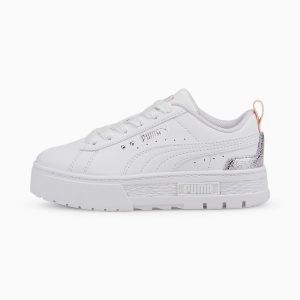 Puma Mayze Shiny Zilver/Wit (384795-01)
