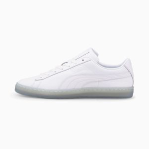 Puma x DCNTD Basket Full Leather Witte Wit/Zwart (384388-01)