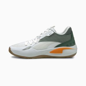 Puma Court Rider Pop basketbalschoenen Oranje/Wit (376107-02)