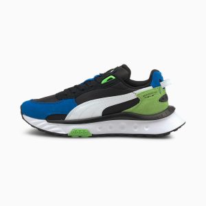 Puma Wild Rider Rollin’ JR Blauw/Zwart (382028-05)