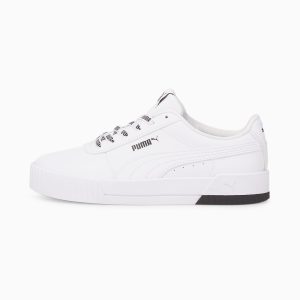 Puma Carina Logomania Wit/Zwart (383906-01)