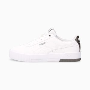 Puma Carina Raw Metallics Zilver/Wit (383905-01)