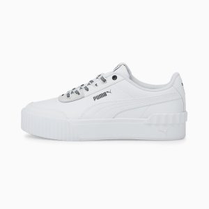 Puma Carina Lift Logomania Wit/Zwart (384925-01)