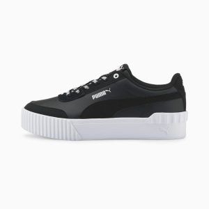 Puma Carina Lift Logomania Wit/Zwart (384925-02)
