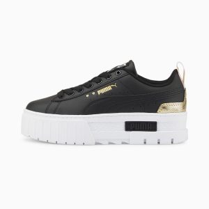 Puma Mayze Shiny Goud/Zwart (384794-02)
