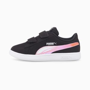 Puma Smash v2 Holo V Zilver/Zwart (385575-02)