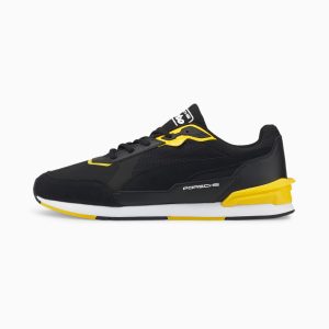 Puma Porsche Legacy Low Racer motorsportschoenen Wit/Zwart (307021-01)