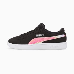 Puma Smash v2 Holo Zilver/Zwart (385574-02)
