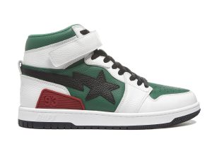 A Bathing Ape Bape SK8 Sta White Green (001FWH801002_GRN_A)