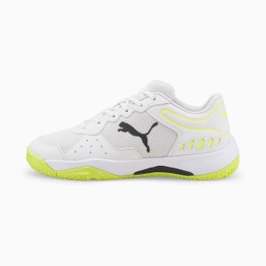 Puma Solarsmash RCT padelschoenen Wit/Zwart/Geel (106950-01)