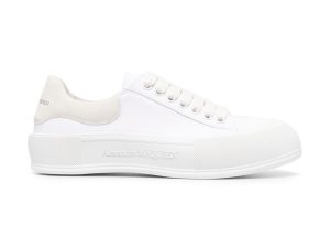 Alexander McQueen Deck Skate Plimsoll Lace-Up White White (654594W4MV79000 / 654593W4MV79000)