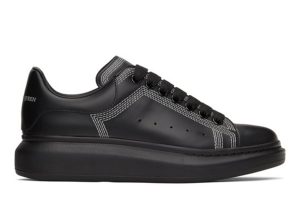 Alexander McQueen Oversized Embroidered Black Silver (662639WIA4V1081)