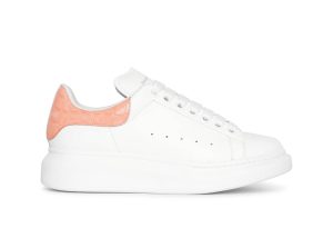 Alexander McQueen Oversized Patent Pink Embossed Croco (W) (553770WIAF89414)