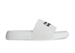Alexander McQueen Pool Slide White Black (663564W4RF09061)