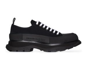 Alexander McQueen Tread Slick Low Lace Up Triple Black (604257 W4L32 1000)