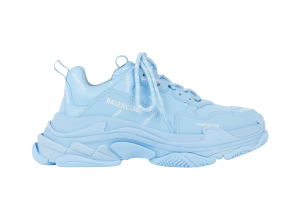 Balenciaga All Over Logo Triple S Blue Grey (W) (524039W2FA14090)