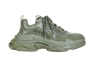 Balenciaga All Over Logo Triple S Green Black (536737W2FA13510)