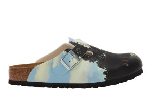Birkenstock Boston Clog Opening Ceremony Black Light Blue (W) (YMIH002G21MAT0021040)
