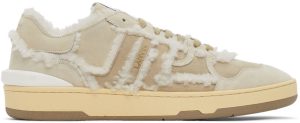 Lanvin Beige Clay Low Top Sneakers (FM-SKDK00-SUSH-H21)