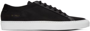 Common Projects Black Achilles Metal Mesh Low Sneakers (2259)