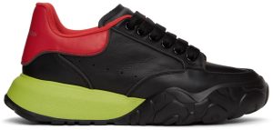 Alexander McQueen Black & Red Mousse Sneakers (682810WIAMA)