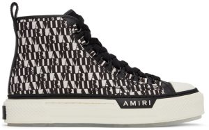 AMIRI Black & White Court High Sneakers (PS22MFS008-004)