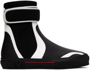 Burberry Black & White Sub High-Top Sneakers (8052336)