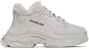 Balenciaga Black & White Triple S Sneaker (668563-W3CQ5-1210)