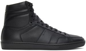 Saint Laurent Black Court Classic SL/10H Sneakers (418026 1JZD0)