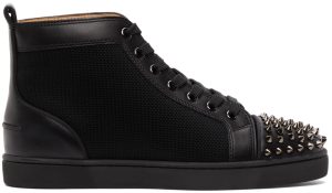 Christian Louboutin Black Louis Orlato High-Top Sneakers (3211005)