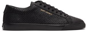 Saint Laurent Black Python Andy Sneakers (650078 16E10)