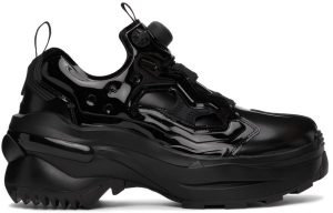 Maison Margiela Black Reebok Edition Tabi Instapump Chunky Sneakers (S57WS0404 P3801)