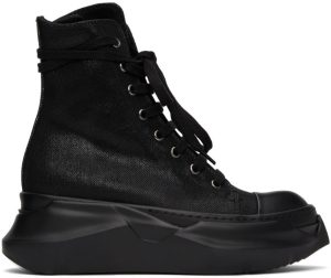 Rick Owens Drkshdw Denim Foil Abstract High Sneakers (DS02A3840 BF)