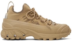 Burberry Khaki Knit Arthur Sneakers (8042581)