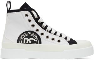 Dolce & Gabbana Portofino Light Colorblock Mid-Top Sneakers (CK1833 AO853)